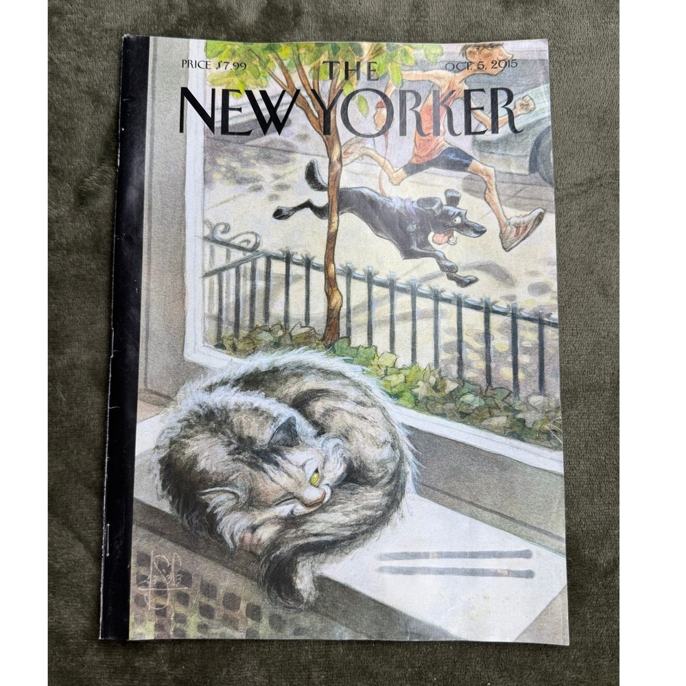 The New Yorker Magazine October 5 2015‎ Cat Cover The Leftovers HBO Ad Sempe Art